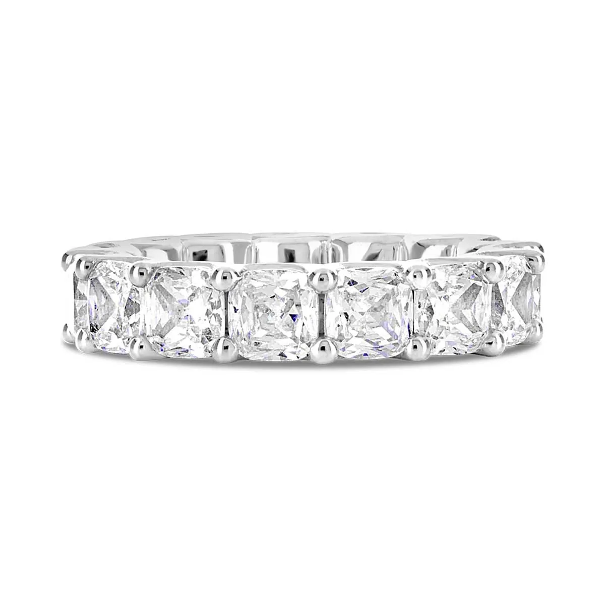 10 CT Cushion Cut Eternity Ring