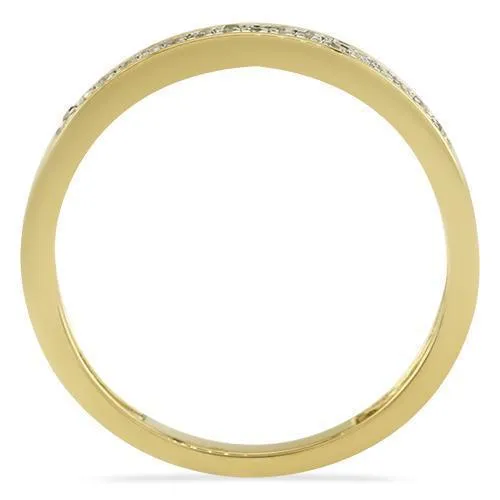 10K Yellow Gold Diamond Wedding Band Set 0.50 Ctw