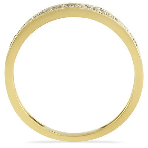 10K Yellow Gold Diamond Wedding Band Set 0.50 Ctw