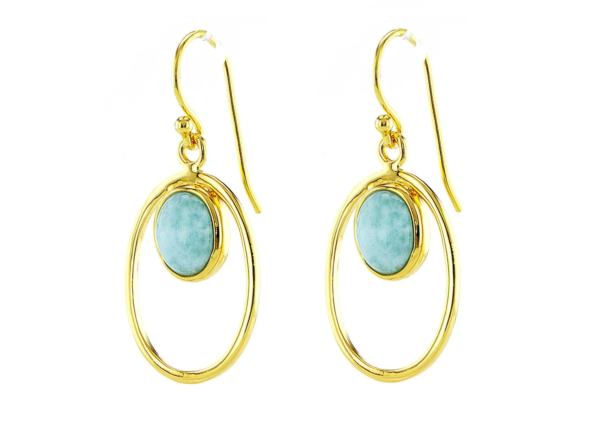 14 Karat gold plated earrings with Ruby