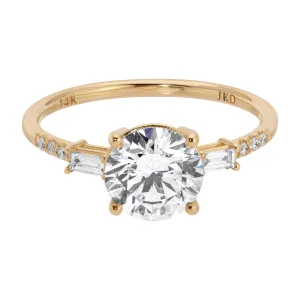 1.5c Diamond Melody Baguette Equilibrium Ring (Lab Diamond)