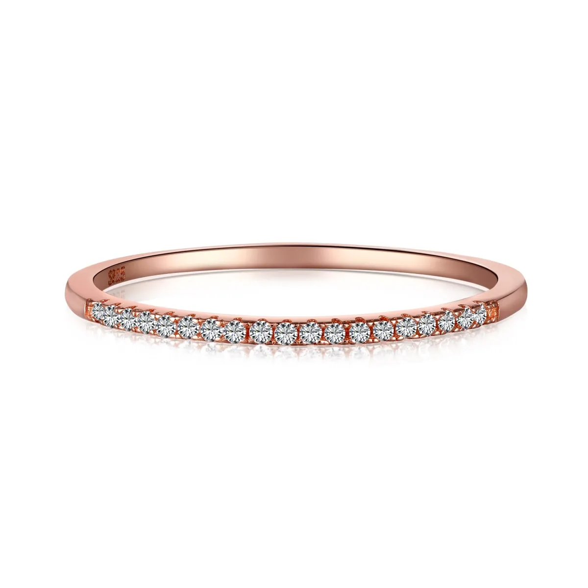 1mm Super Slim Eternity Ring - Rose Gold