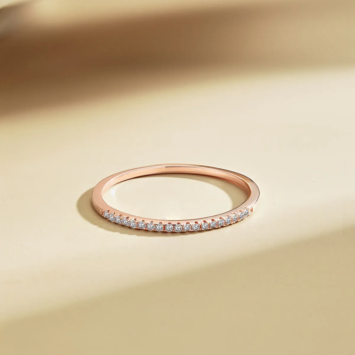 1mm Super Slim Eternity Ring - Rose Gold