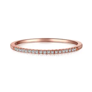 1mm Super Slim Eternity Ring - Rose Gold
