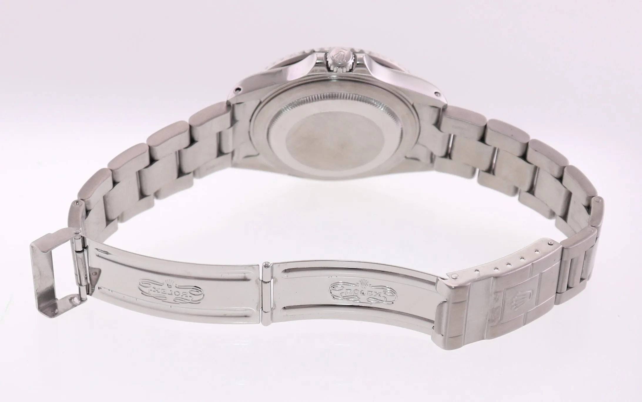 2000 DIAMOND Rolex GMT-Master 2 II Coke Blue Black Steel 16710 40mm Watch Box