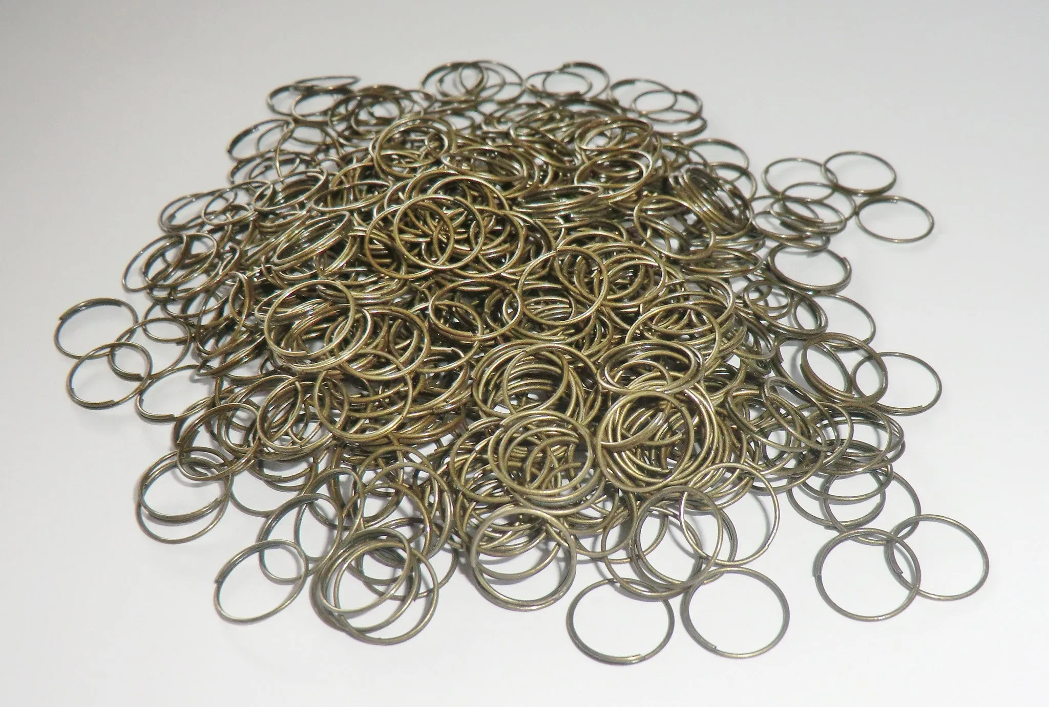 250 Antique Brass Bronze Chandelier 11 mm Rings for Droplets Crystals Drops a