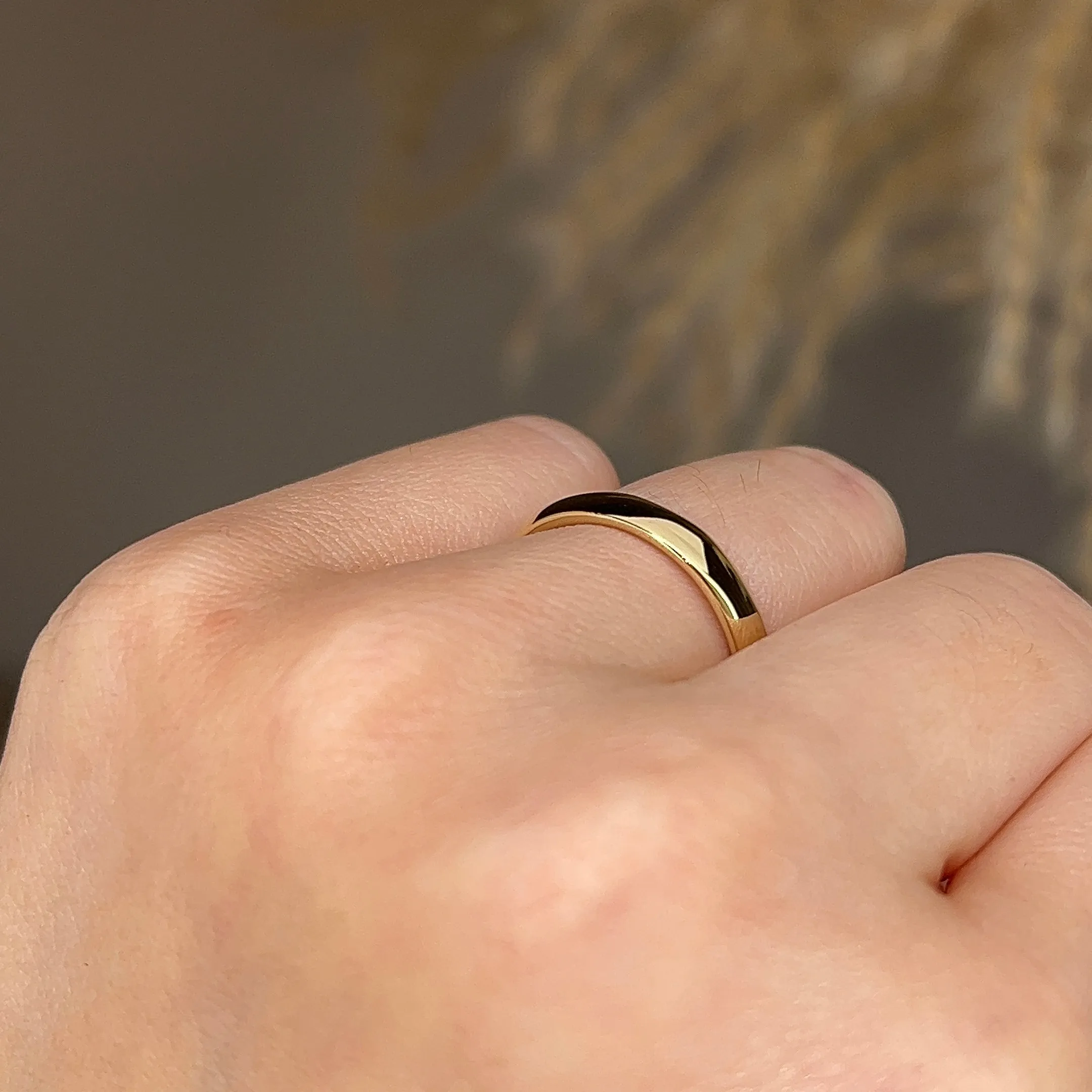 3.5mm Band Classic Traditional Court Wedding Ring