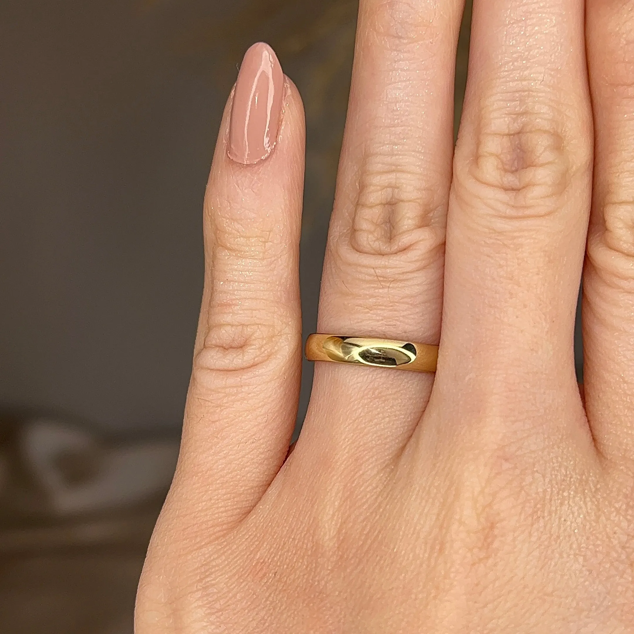 3.5mm Band Classic Traditional Court Wedding Ring