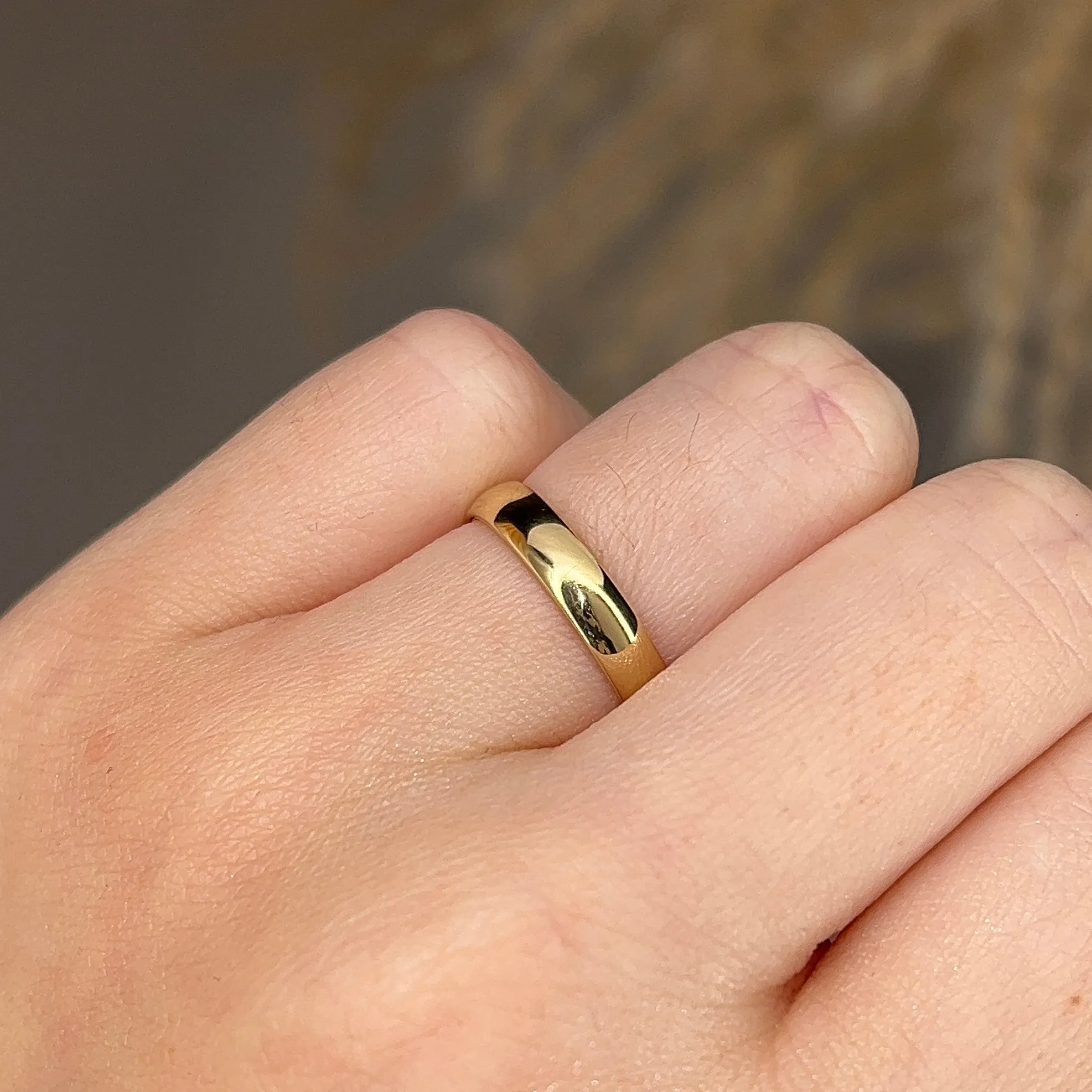 3.5mm Band Classic Traditional Court Wedding Ring