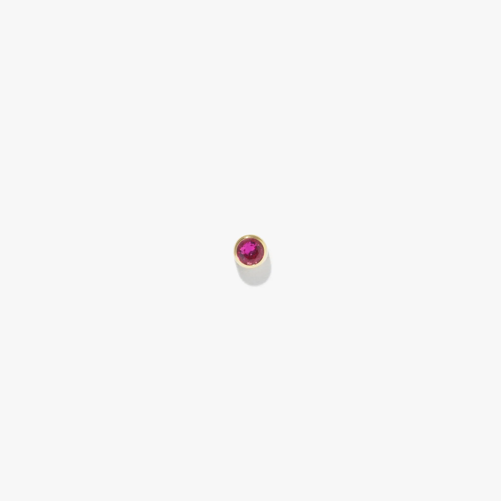 3mm Lonely Ruby Stud (Single)