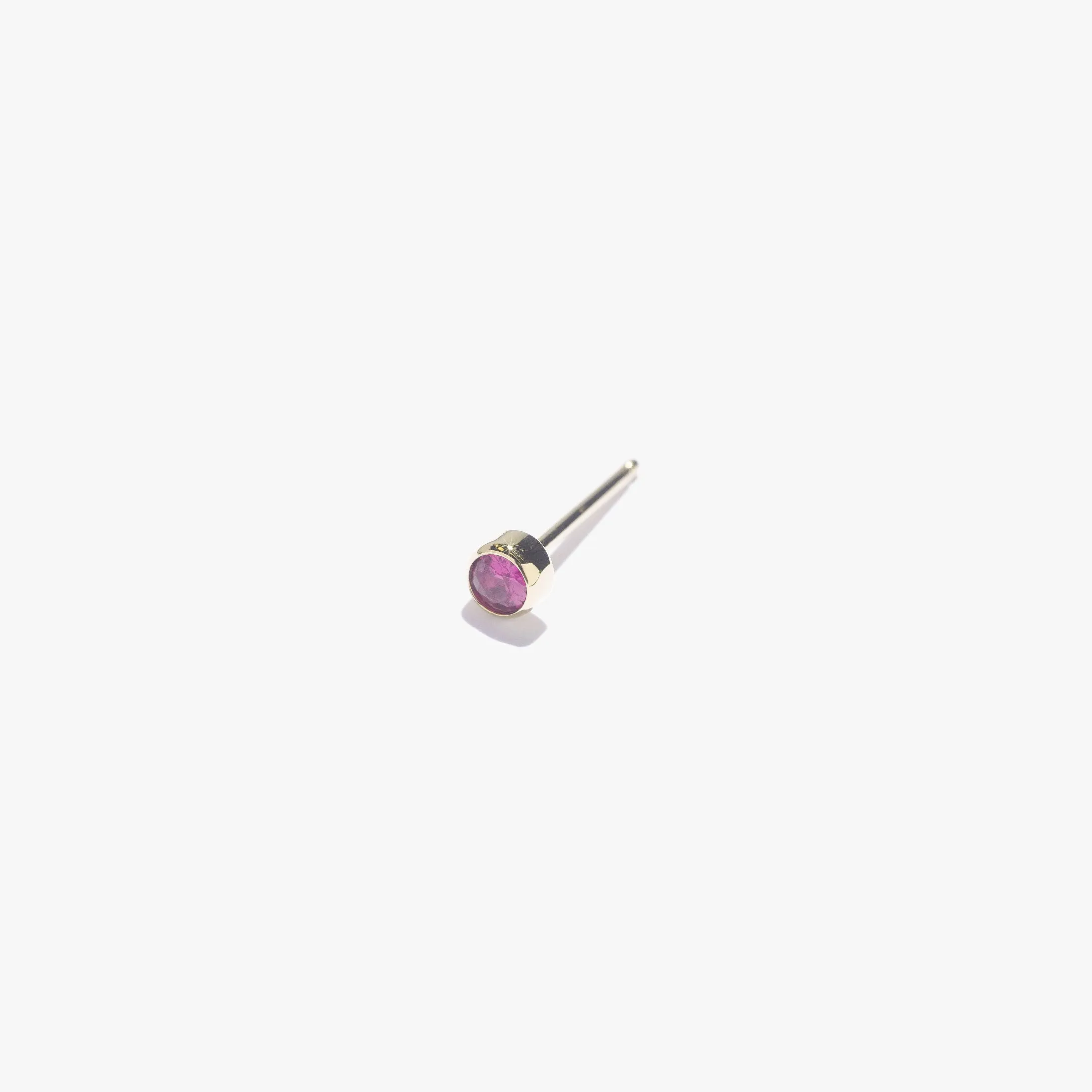 3mm Lonely Ruby Stud (Single)