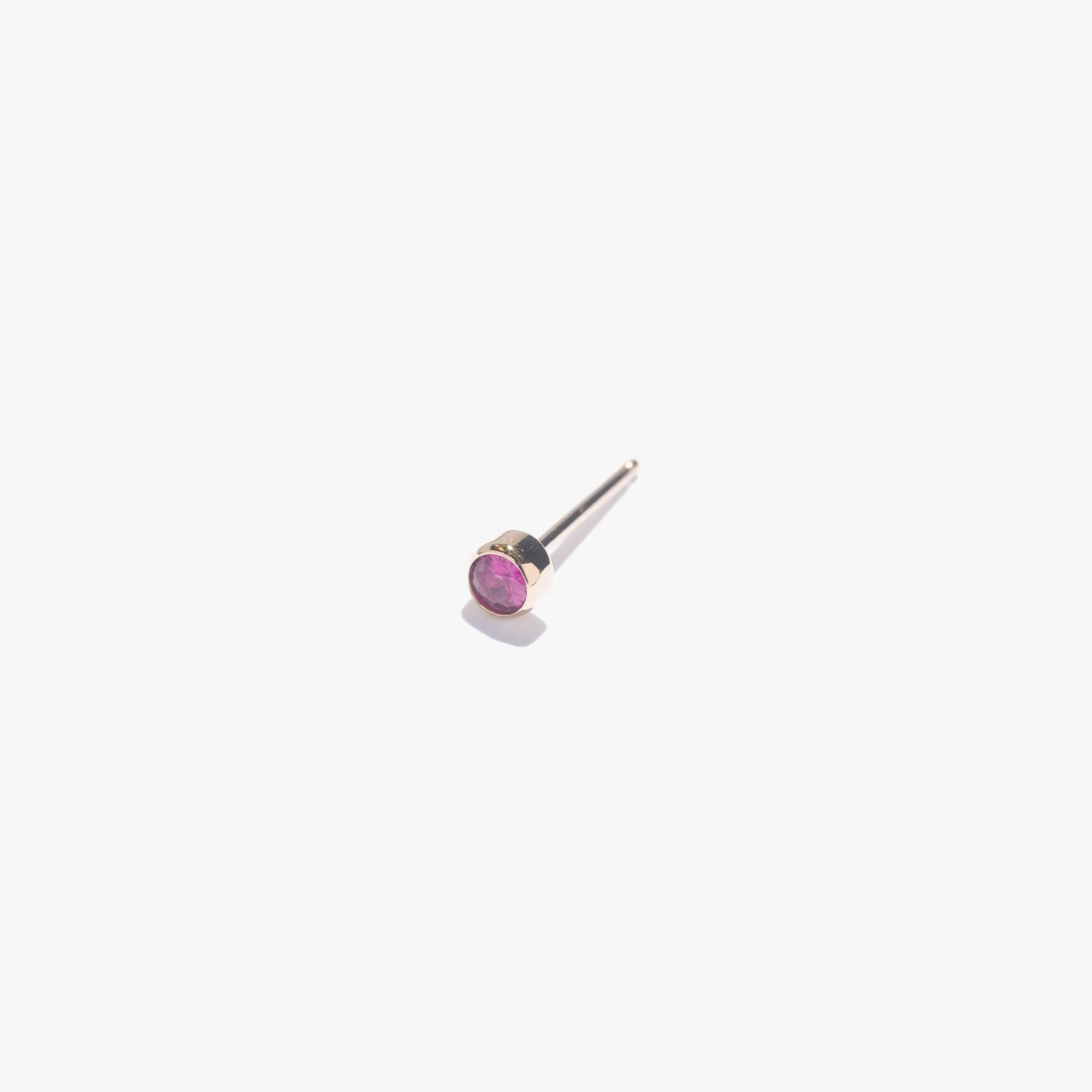 3mm Lonely Ruby Stud (Single)