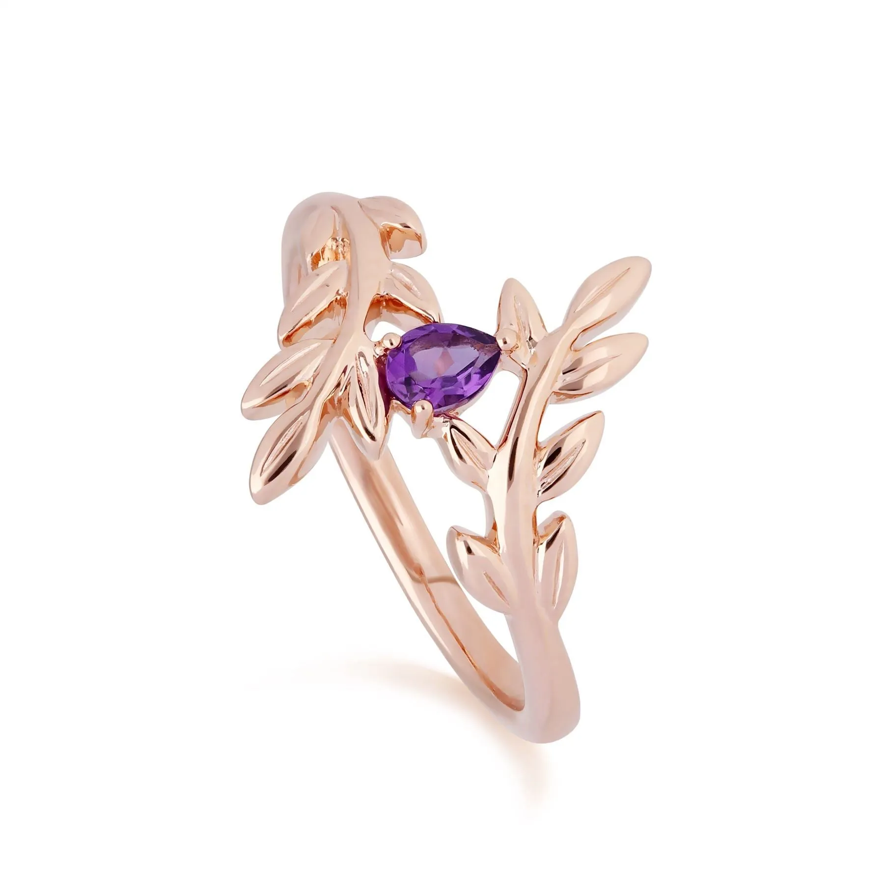9 karat Rose Gold Amethyst Ringe