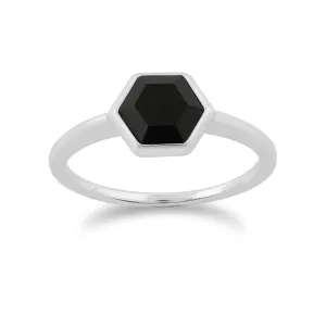 925er Sterlingsilber Onyx Ringe