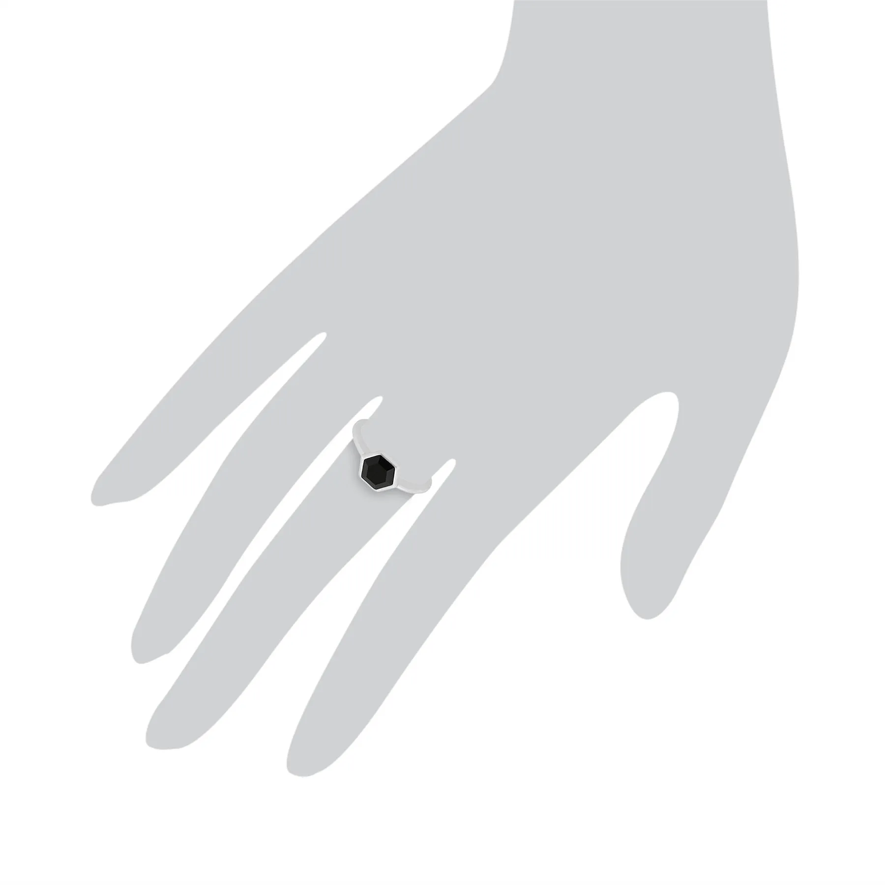 925er Sterlingsilber Onyx Ringe