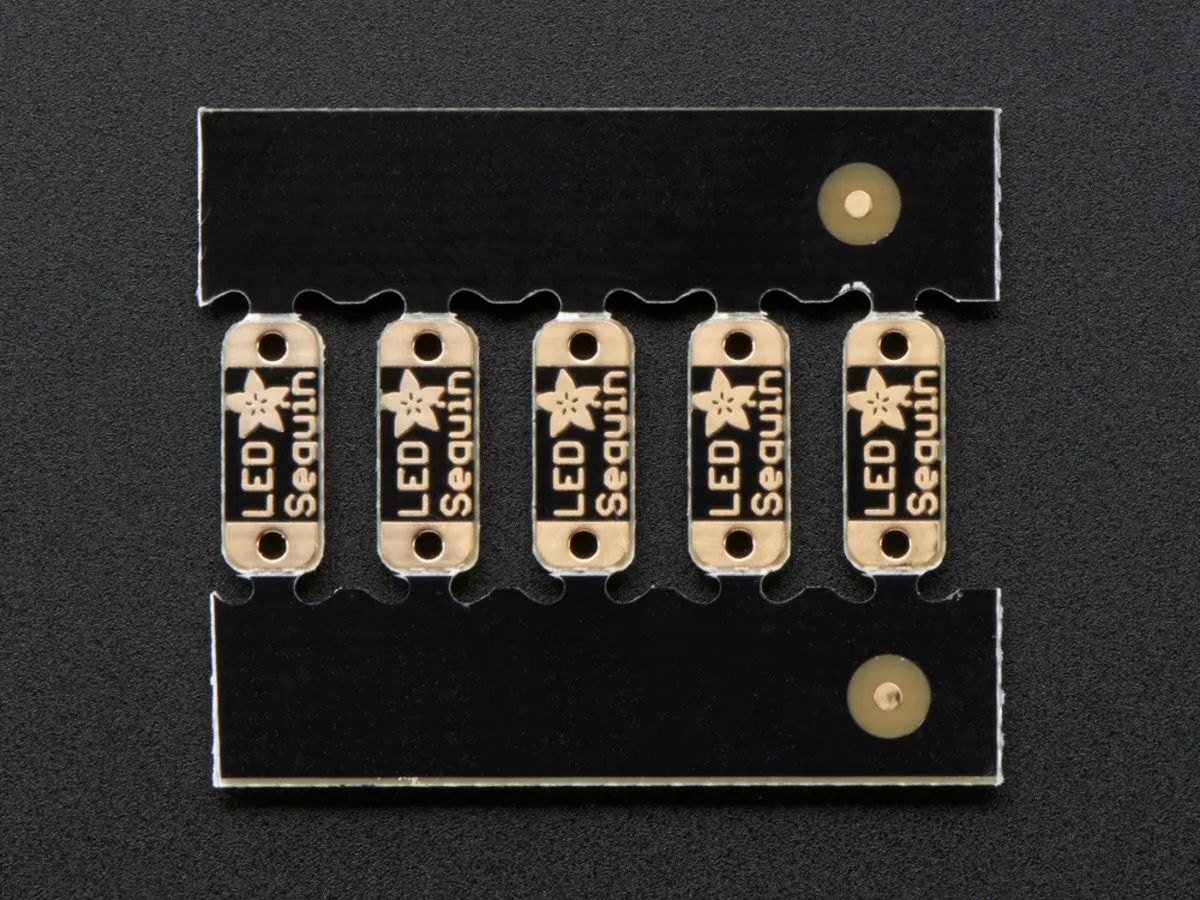 Adafruit LED Sequins - Warm White - Pack of 5