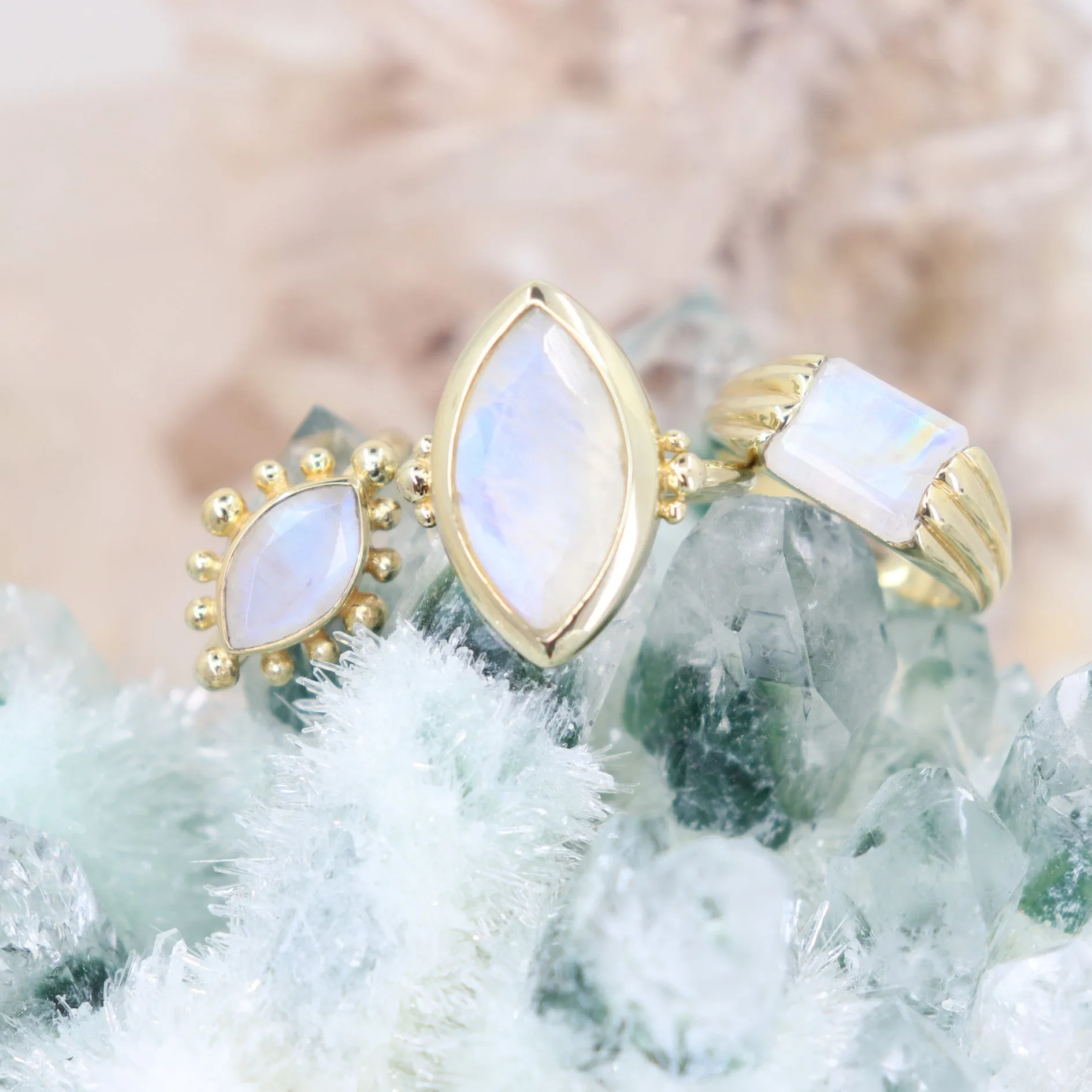 Alchemy Moonstone Gold Ring
