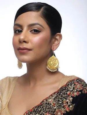 Alloy Chandelier Earrings in Gold