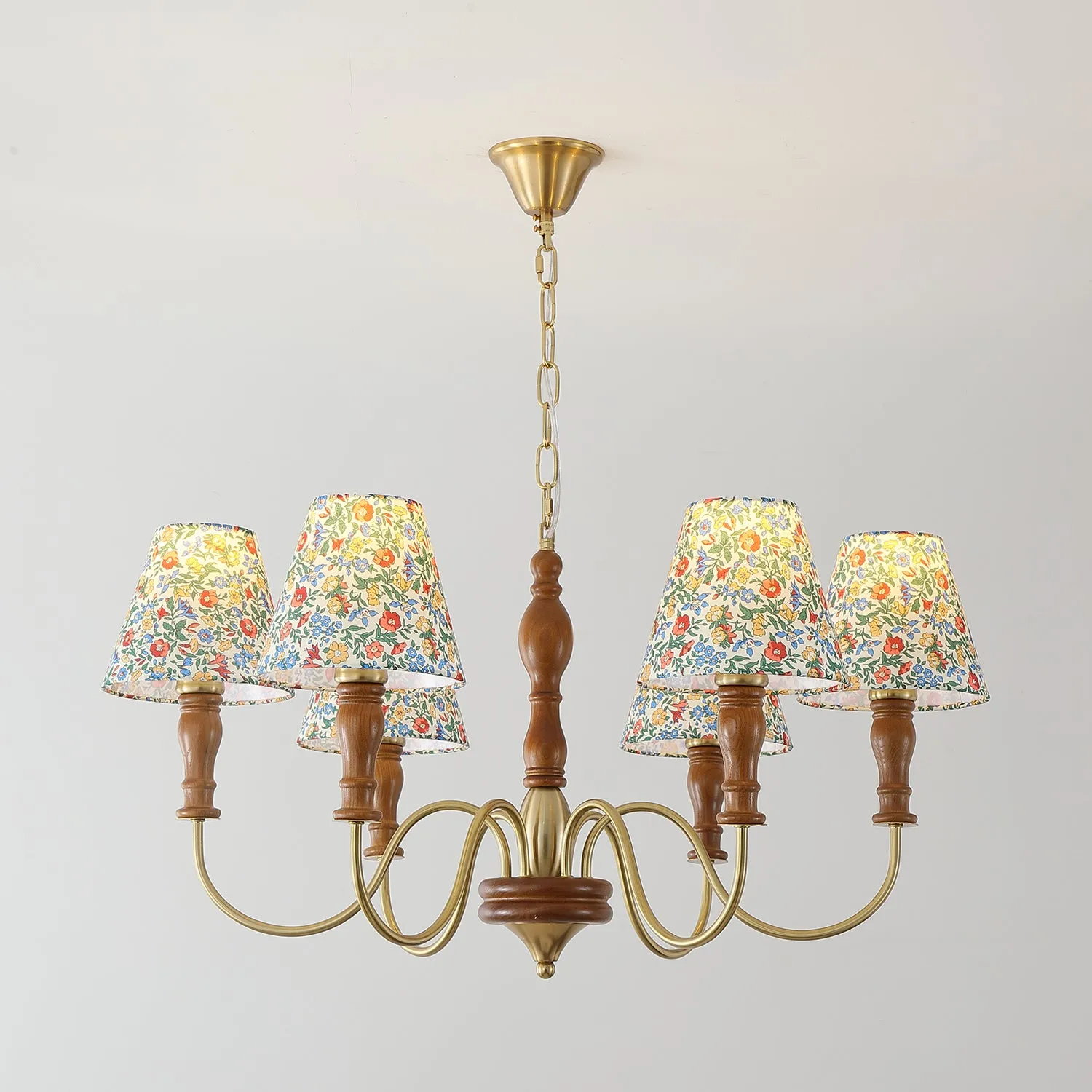 Alyssa Flower Fabric Chandelier