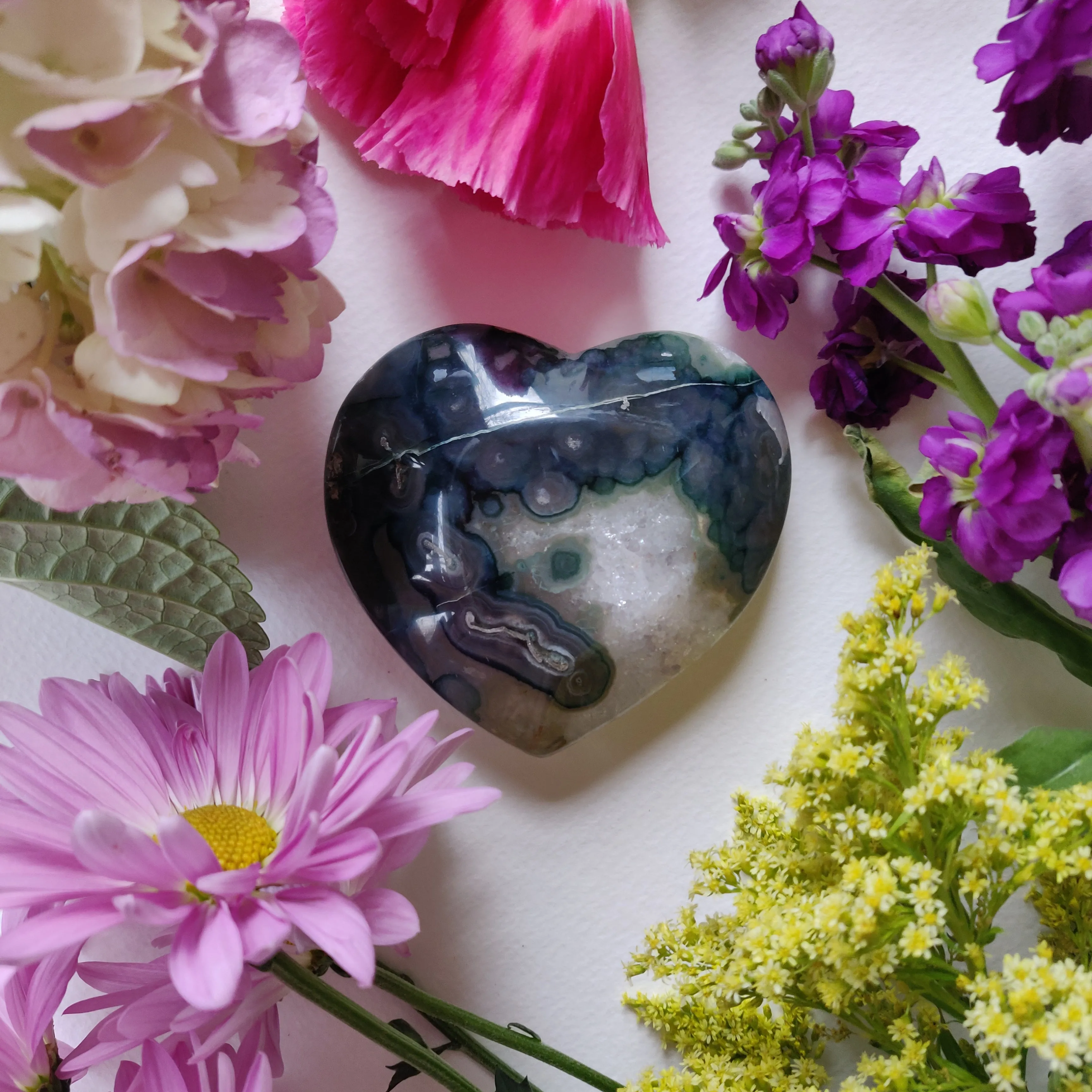 Amethyst Geode / Agate Heart (#1A)