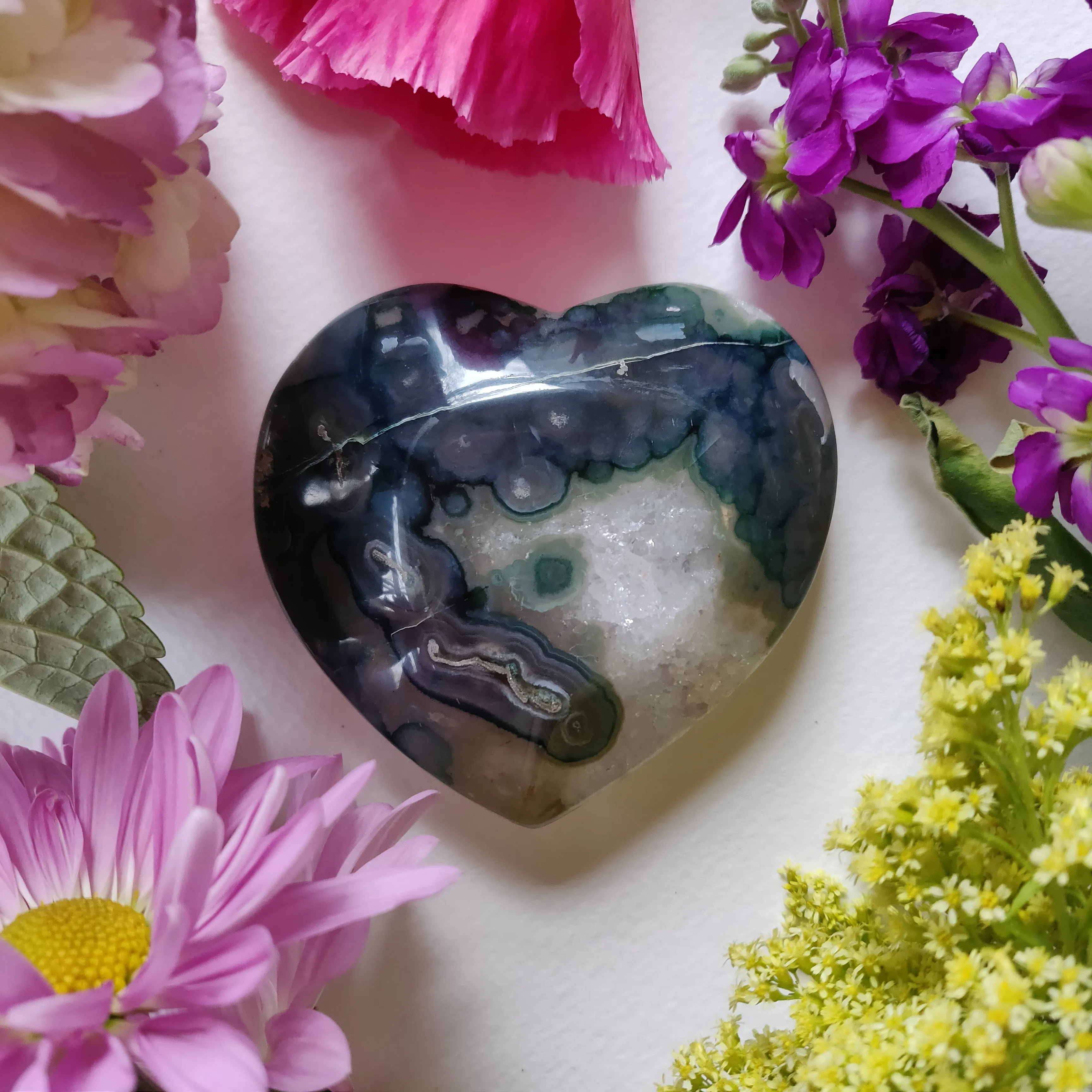 Amethyst Geode / Agate Heart (#1A)