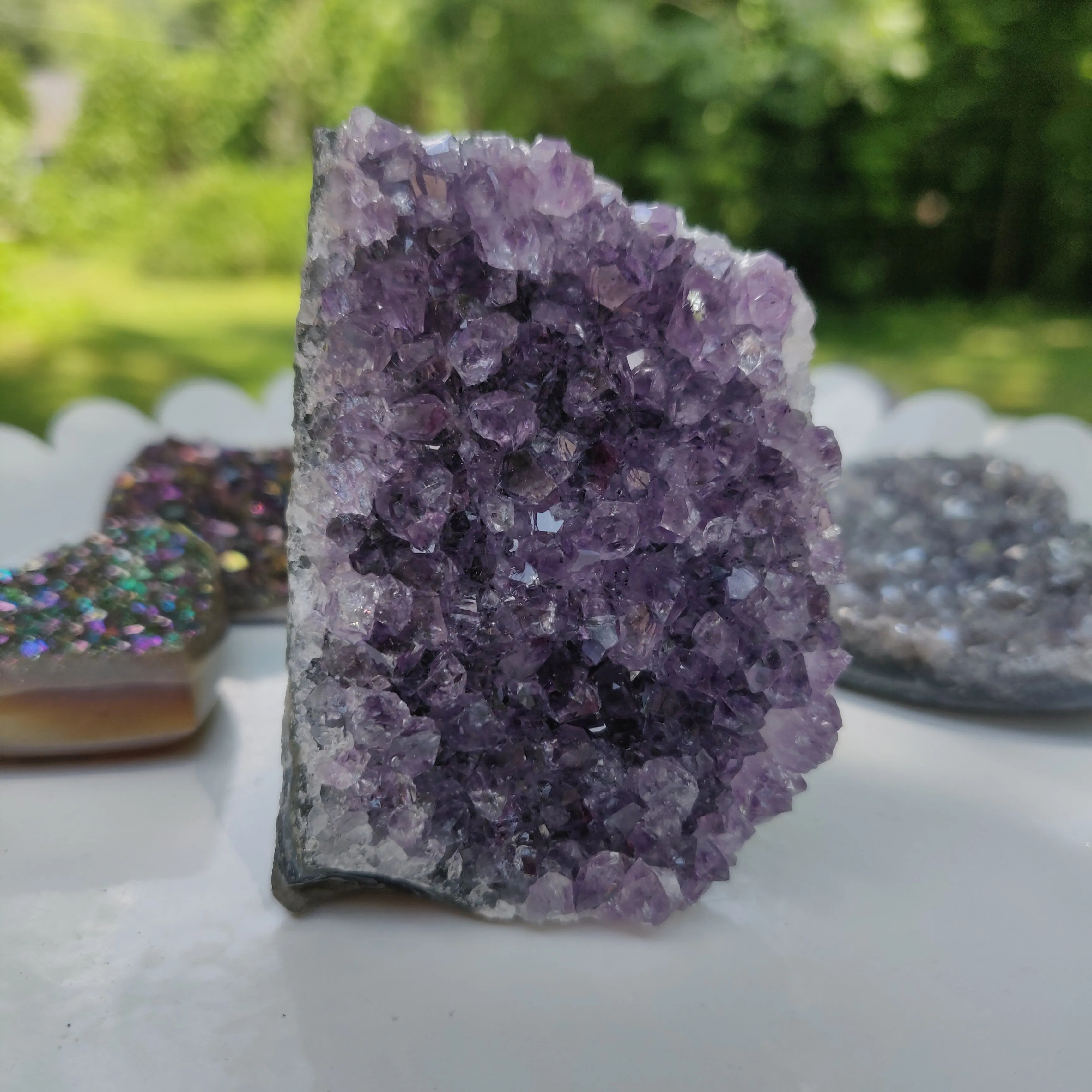 Amethyst Geode Free Form, Cut Base (#10)
