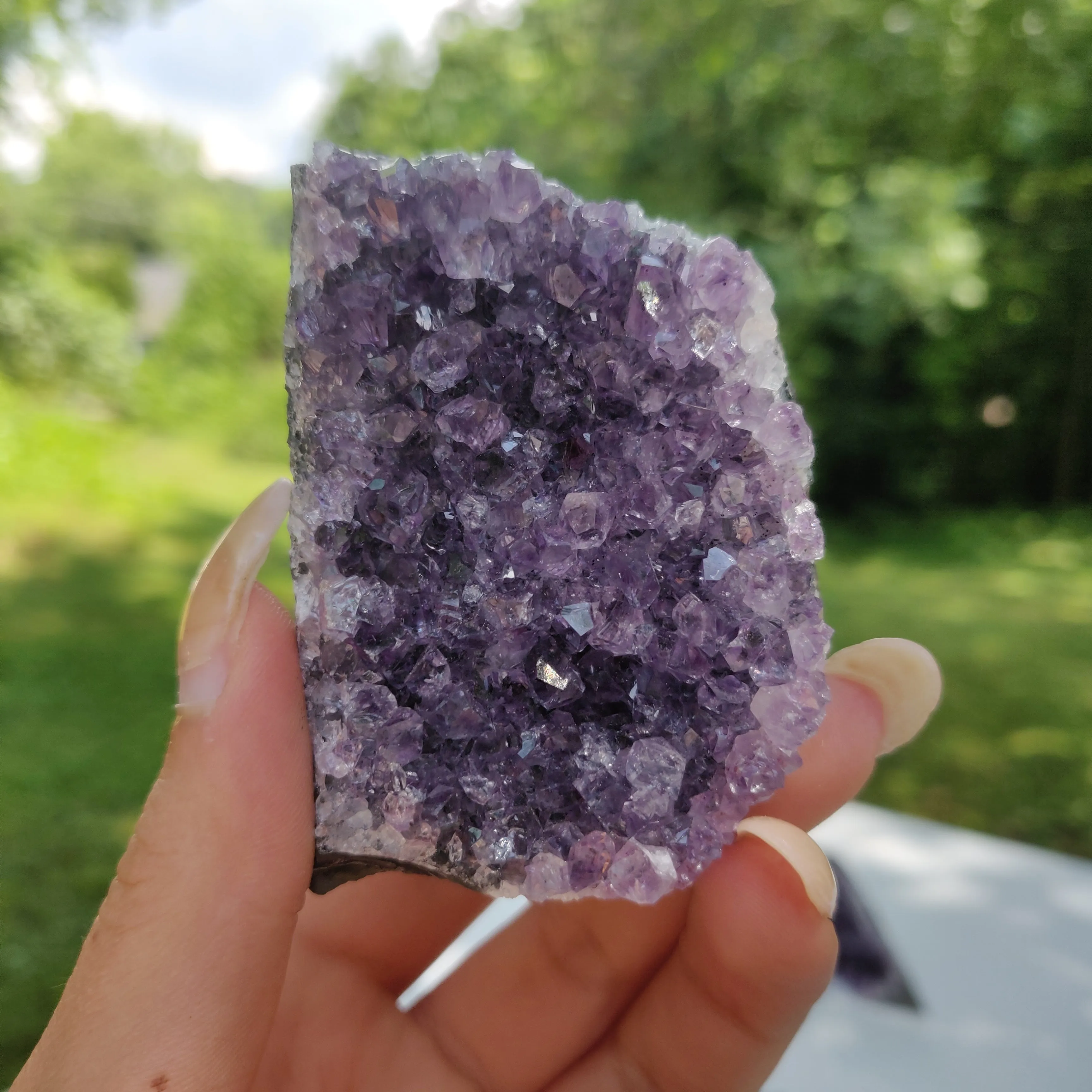 Amethyst Geode Free Form, Cut Base (#10)