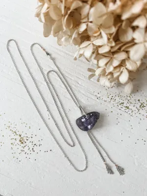Amethyst Geode Pendant Necklace