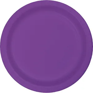 Amethyst Purple Paper Plates (24/Pkg)