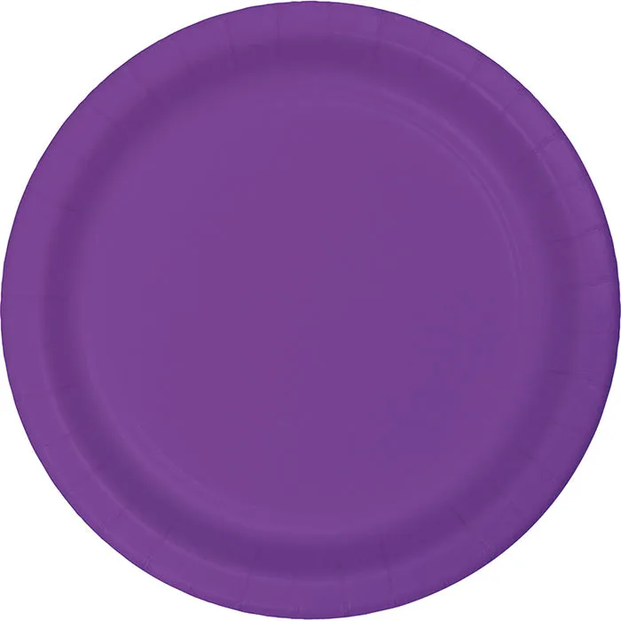 Amethyst Purple Paper Plates (24/Pkg)