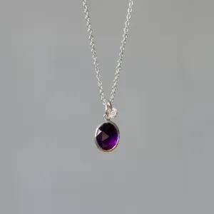 Amethyst Silver Theia Necklace #3