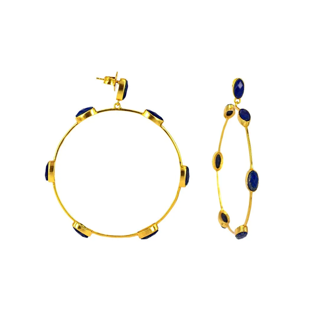Aro Earrings Lapis