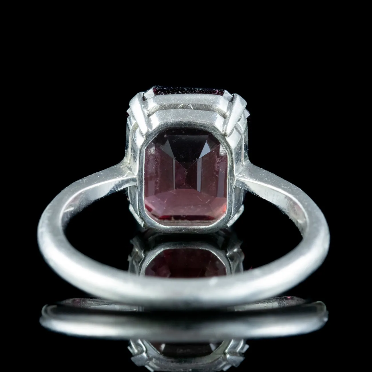 Art Deco Almandine Garnet Ring 3.1ct Garnet
