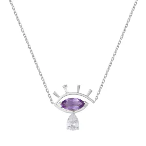 Art Deco Evil Eye Necklace