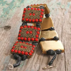 Beaded Red Handmade Bracelet