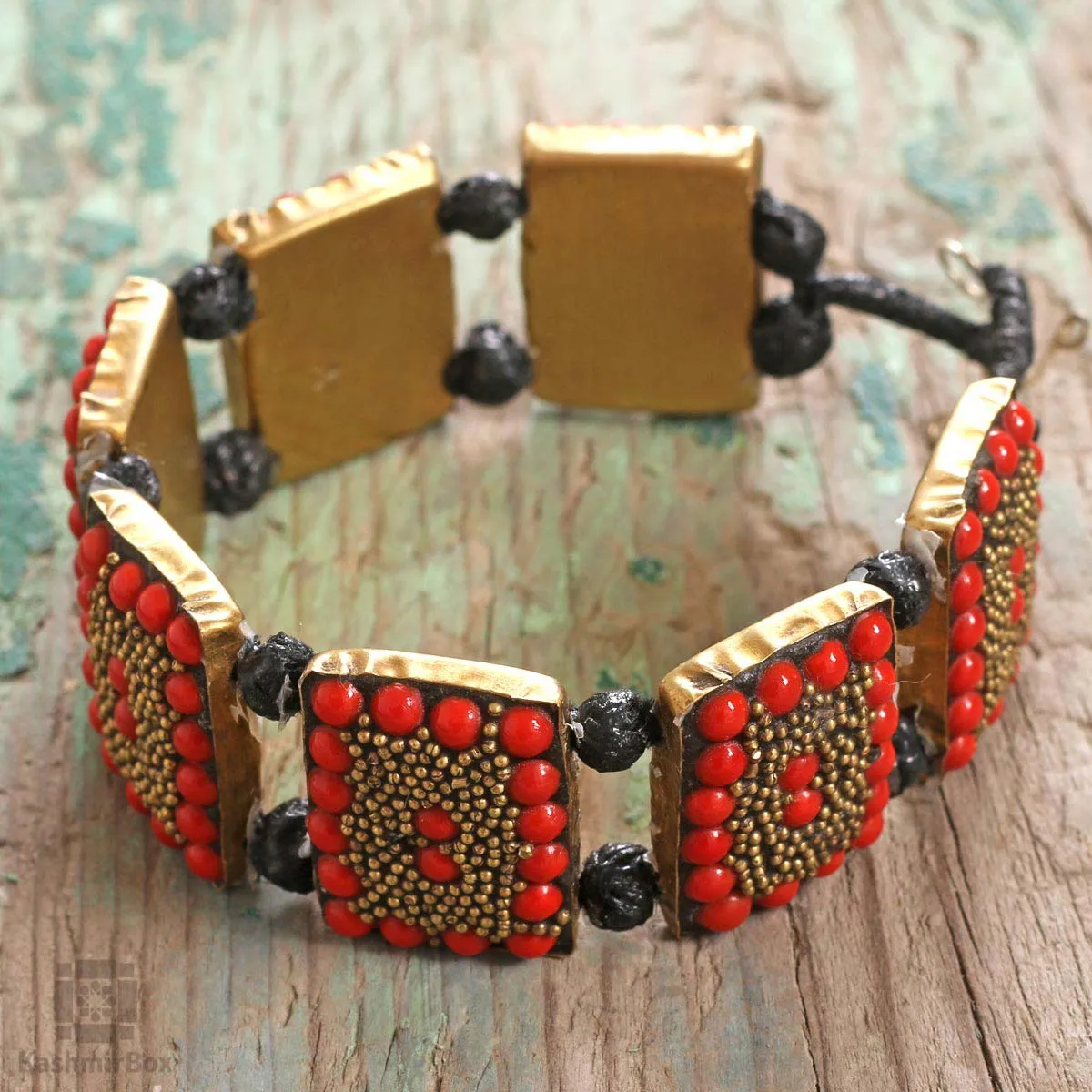 Beaded Red Handmade Bracelet