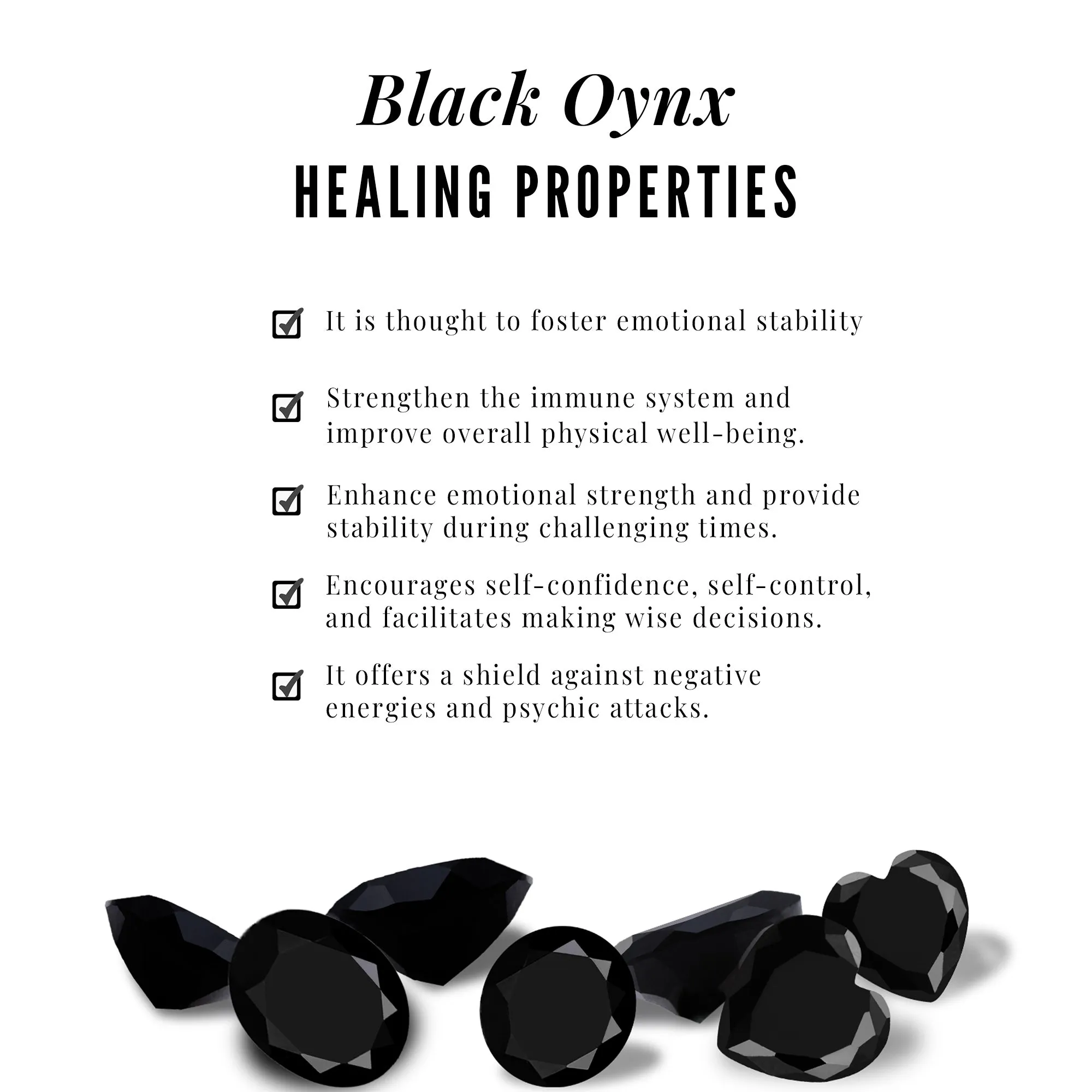 Black Onyx and Moissanite Heart Helix Earring in Gold