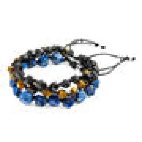 Blue Lapis Lazuli Zebedee Silver and Stone Beaded