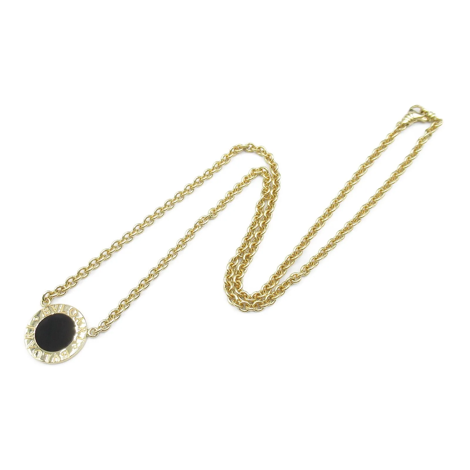 Bvlgari Onyx K18 Yellow Gold Necklace