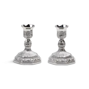 Candle Holder Filigree Silver Plated 4.5"