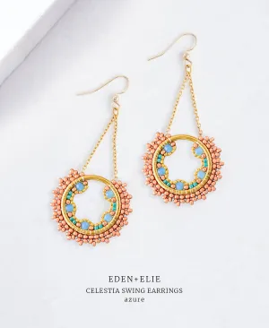 Celestia Swing Earrings - Azure