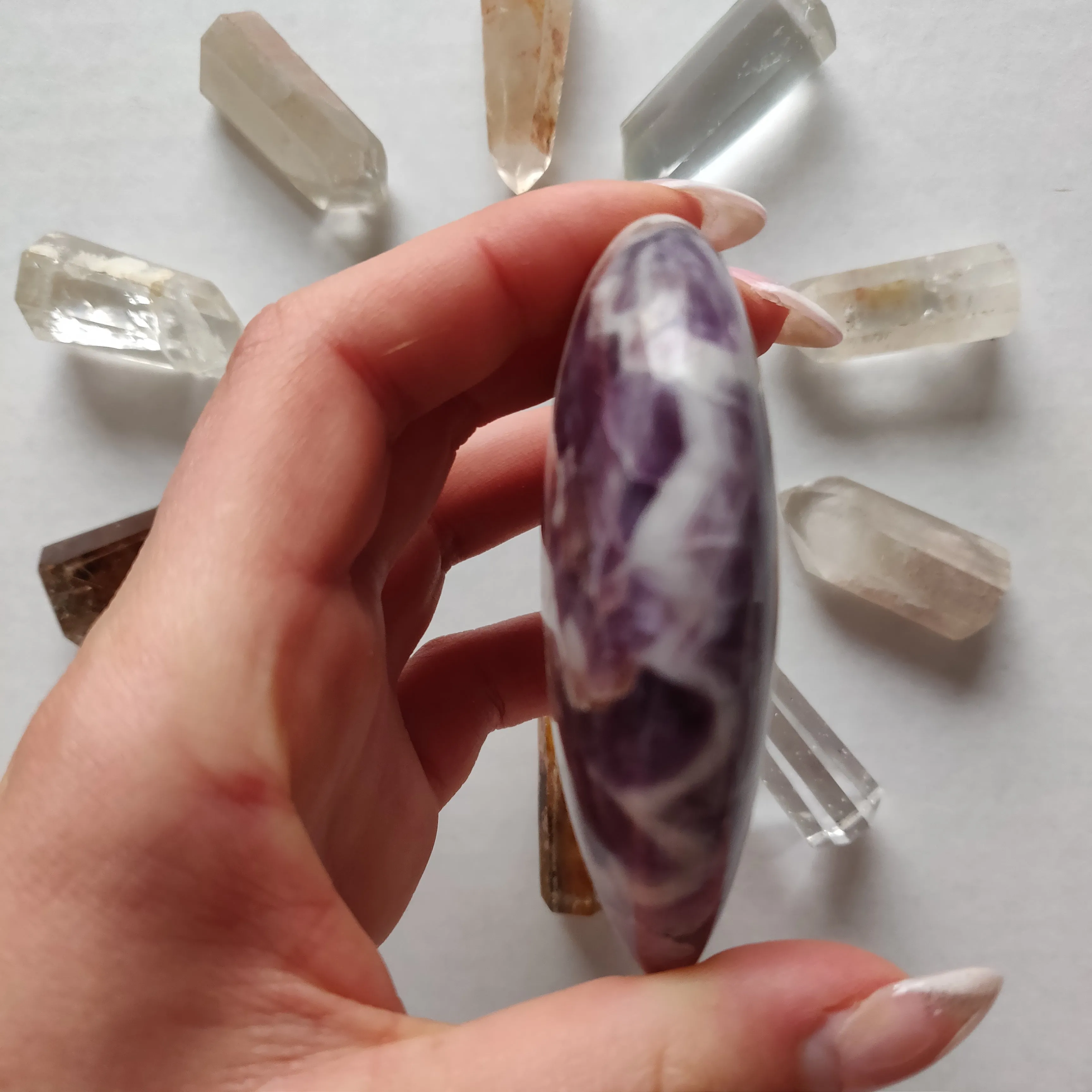 Chevron Amethyst Heart (#2)