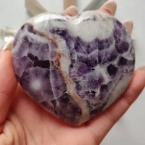 Chevron Amethyst Heart (#2)