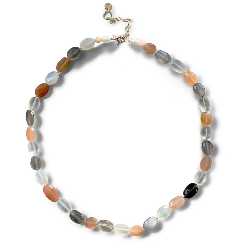 Chronos Strand, Tri-Moonstone, 9kt Yellow Gold