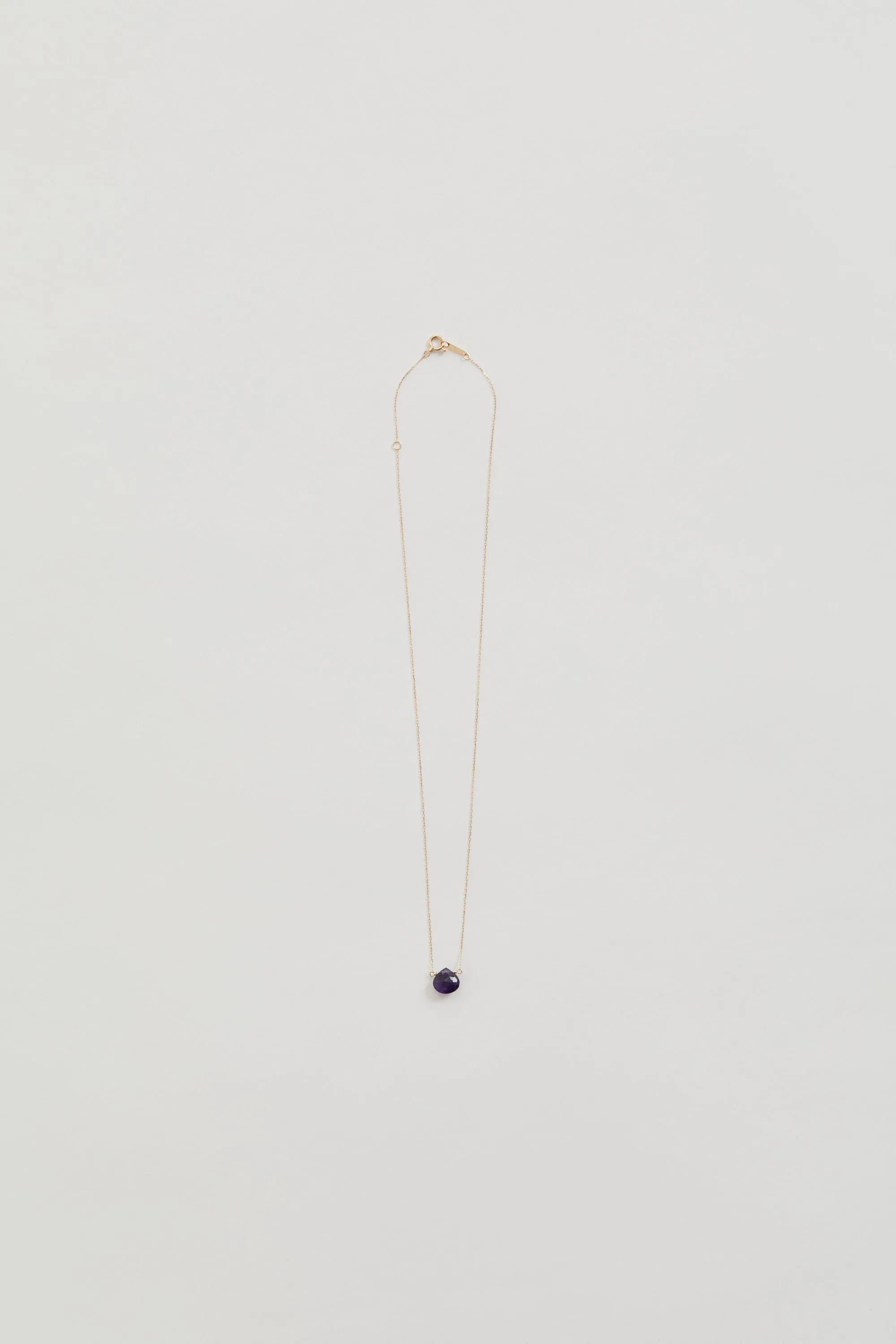 COLORED STONE NECKLACE （amethyst）