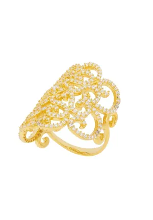 Countess Cocktail Ring White Gold