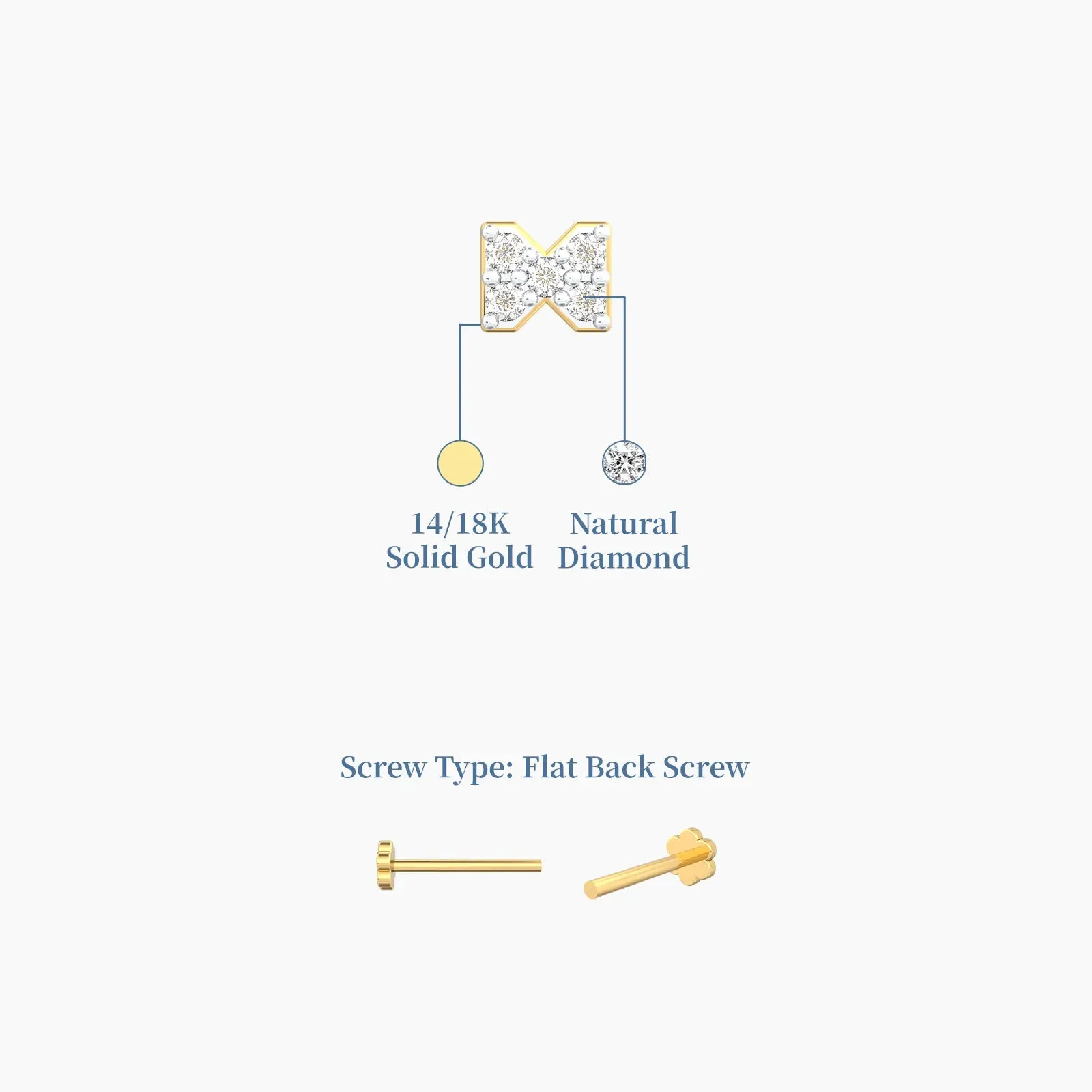 Crystal Bow Diamond Earrings