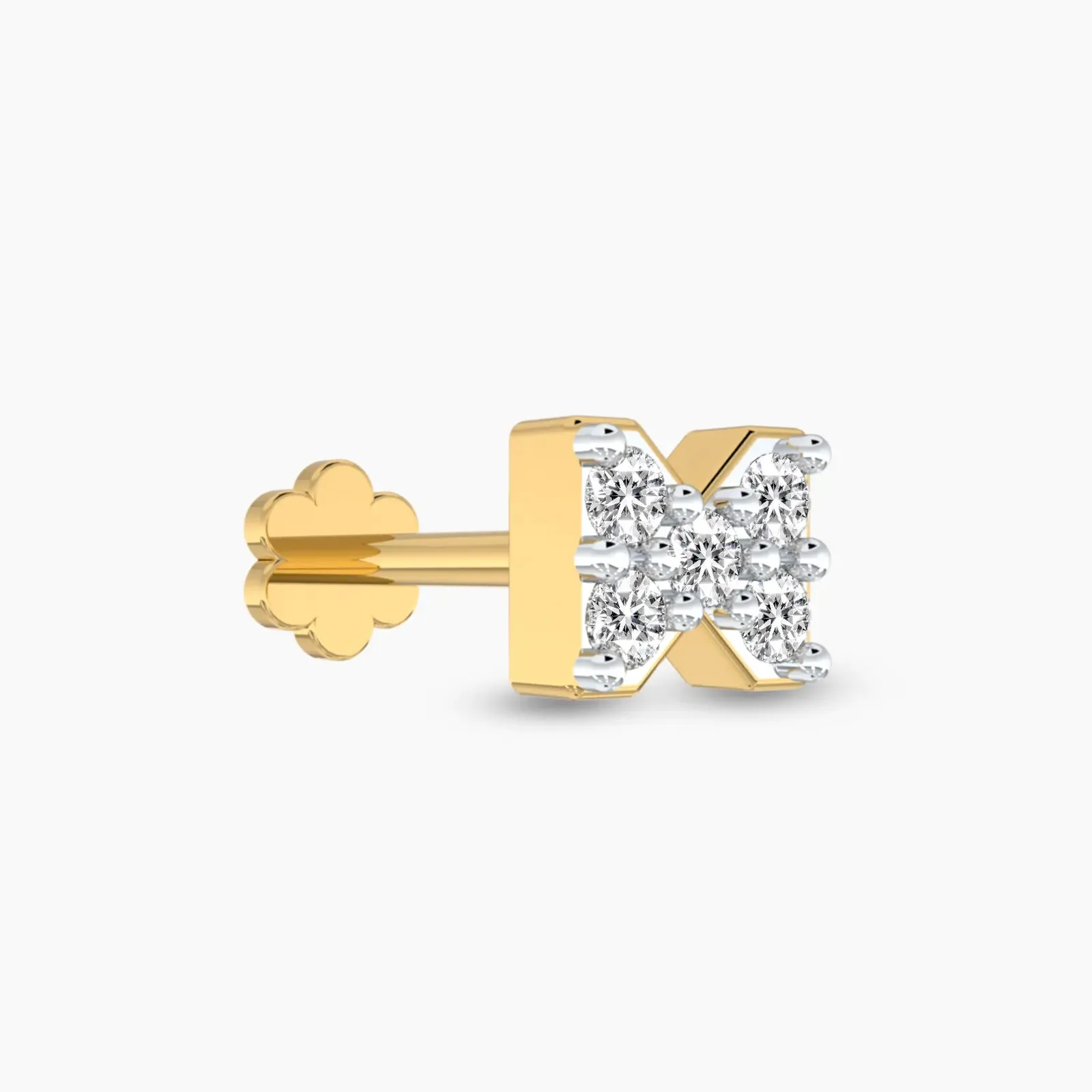 Crystal Bow Diamond Earrings