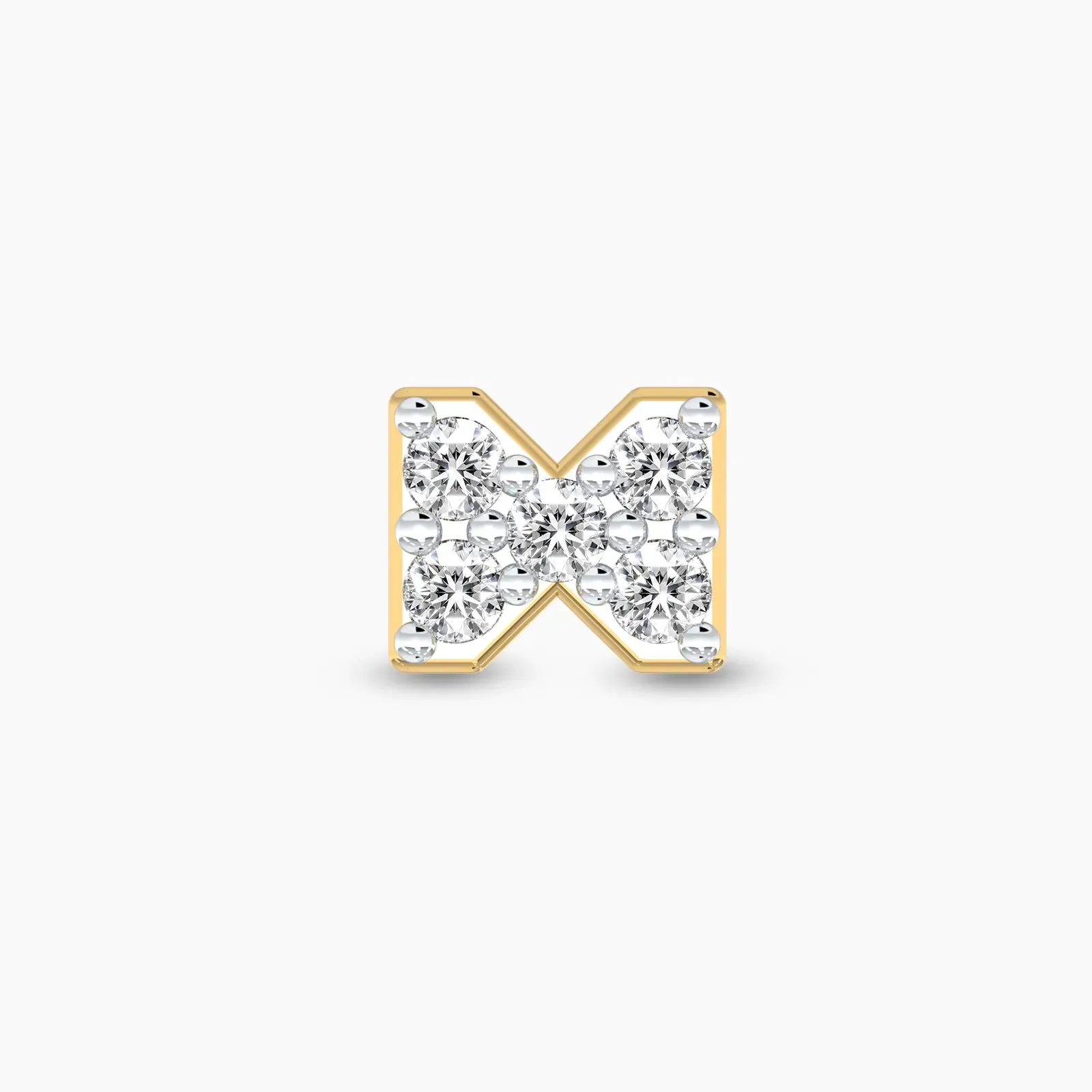 Crystal Bow Diamond Earrings