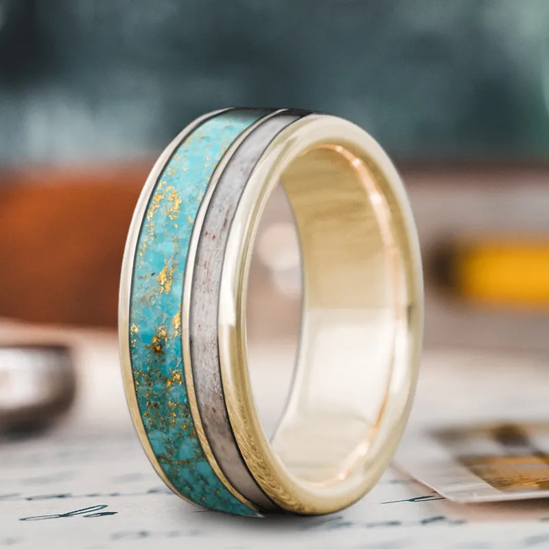 Custom Design - 2-Inlay Offset Ring ePMMrCyR8s8QhU7gVqWbJ8DZ